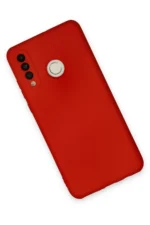 Uray store Huawei P30 Lite Kılıf Nano içi Kadife Silikon - Kırmızı - Görsel 3