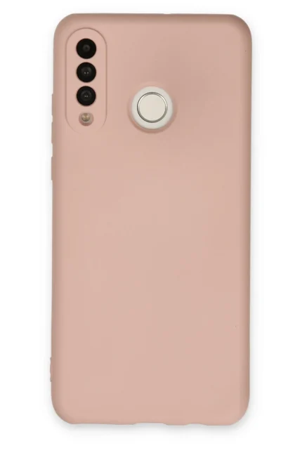 Uray store Huawei P30 Lite Kılıf Nano içi Kadife Silikon - Pudra