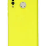 Uray store Huawei P30 Lite Kılıf Nano içi Kadife Silikon - Sarı