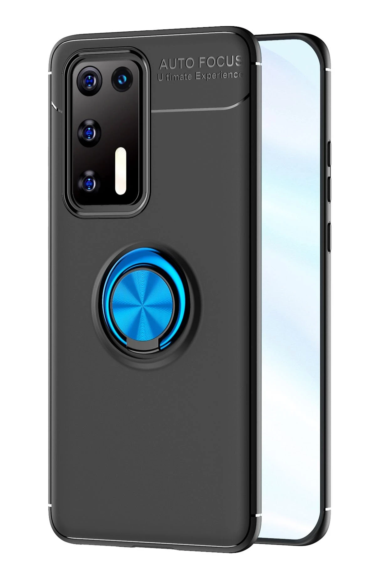 newface-huawei-p40-kilif-range-yuzuklu-silikon-siyah-mavi-default Uray store Huawei P40 Kılıf Range Yüzüklü Silikon - Siyah-Mavi - Görsel 1
