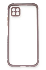 Uray store Huawei P40 Lite Kılıf Miami Şeffaf Silikon - Açık Mor - Görsel 2
