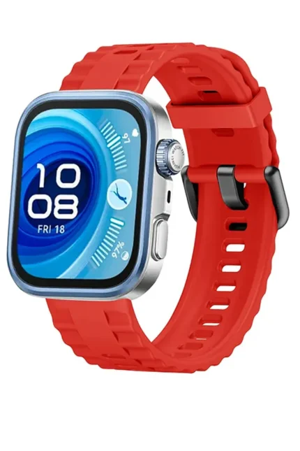 Uray store Huawei Watch Fit 3 Klasik Kordon - Kırmızı