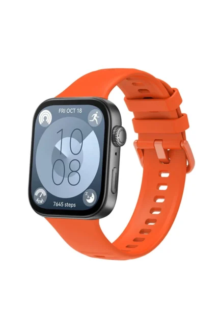 Uray store Huawei Watch Fit 3 Klasik Kordon - Turuncu