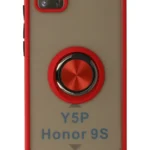 Uray store Huawei Y5P Kılıf Montreal Yüzüklü Silikon Kapak - Kırmızı