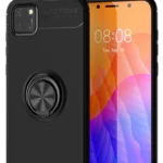 Uray store Huawei Y5P Kılıf Range Yüzüklü Silikon - Siyah