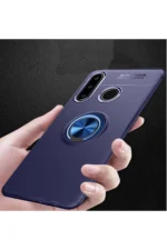 Uray store Huawei Y6P Kılıf Range Yüzüklü Silikon - Mavi - Görsel 2