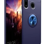 Uray store Huawei Y6P Kılıf Range Yüzüklü Silikon - Mavi