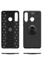Uray store Huawei Y6P Kılıf Range Yüzüklü Silikon - Mavi - Görsel 4