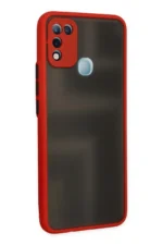 Uray store İnfinix Hot 10 Play Kılıf Montreal Silikon Kapak - Kırmızı - Görsel 2
