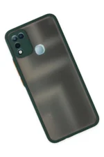 Uray store İnfinix Hot 10 Play Kılıf Montreal Silikon Kapak - Yeşil - Görsel 3