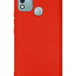 Uray store İnfinix Hot 10 Play Kılıf Nano içi Kadife Silikon - Kırmızı