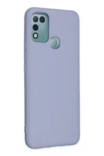 Uray store İnfinix Hot 10 Play Kılıf Nano içi Kadife Silikon - Lila - Görsel 2
