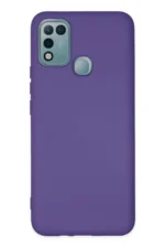 Uray store İnfinix Hot 10 Play Kılıf Nano içi Kadife Silikon - Mor