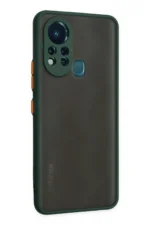 Uray store İnfinix Hot 11s Kılıf Montreal Silikon Kapak - Yeşil - Görsel 2