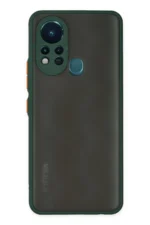 Uray store İnfinix Hot 11s Kılıf Montreal Silikon Kapak - Yeşil