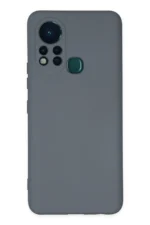 Uray store İnfinix Hot 11s Kılıf Nano içi Kadife Silikon - Gri
