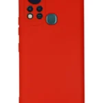 Uray store İnfinix Hot 11s Kılıf Nano içi Kadife Silikon - Kırmızı