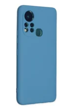 Uray store İnfinix Hot 11s Kılıf Nano içi Kadife Silikon - Mavi - Görsel 2