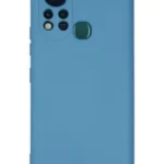 Uray store İnfinix Hot 11s Kılıf Nano içi Kadife Silikon - Mavi