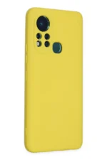 Uray store İnfinix Hot 11s Kılıf Nano içi Kadife Silikon - Sarı - Görsel 2