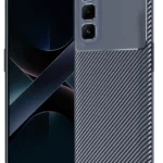 Uray store İnfinix Hot 50 4G Kılıf Auto Focus Karbon Kapak - Lacivert