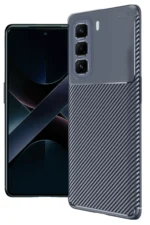 Uray store İnfinix Hot 50 Pro Plus 4G Auto Focus Karbon Kapak - Lacivert