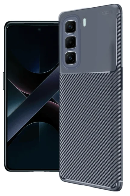 Uray store İnfinix Hot 50 Pro Plus 4G Auto Focus Karbon Kapak - Lacivert