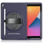 Uray store Apple iPad 10.2 (7.nesil) Kılıf Hand Strap Tablet Kılıfı - Lacivert