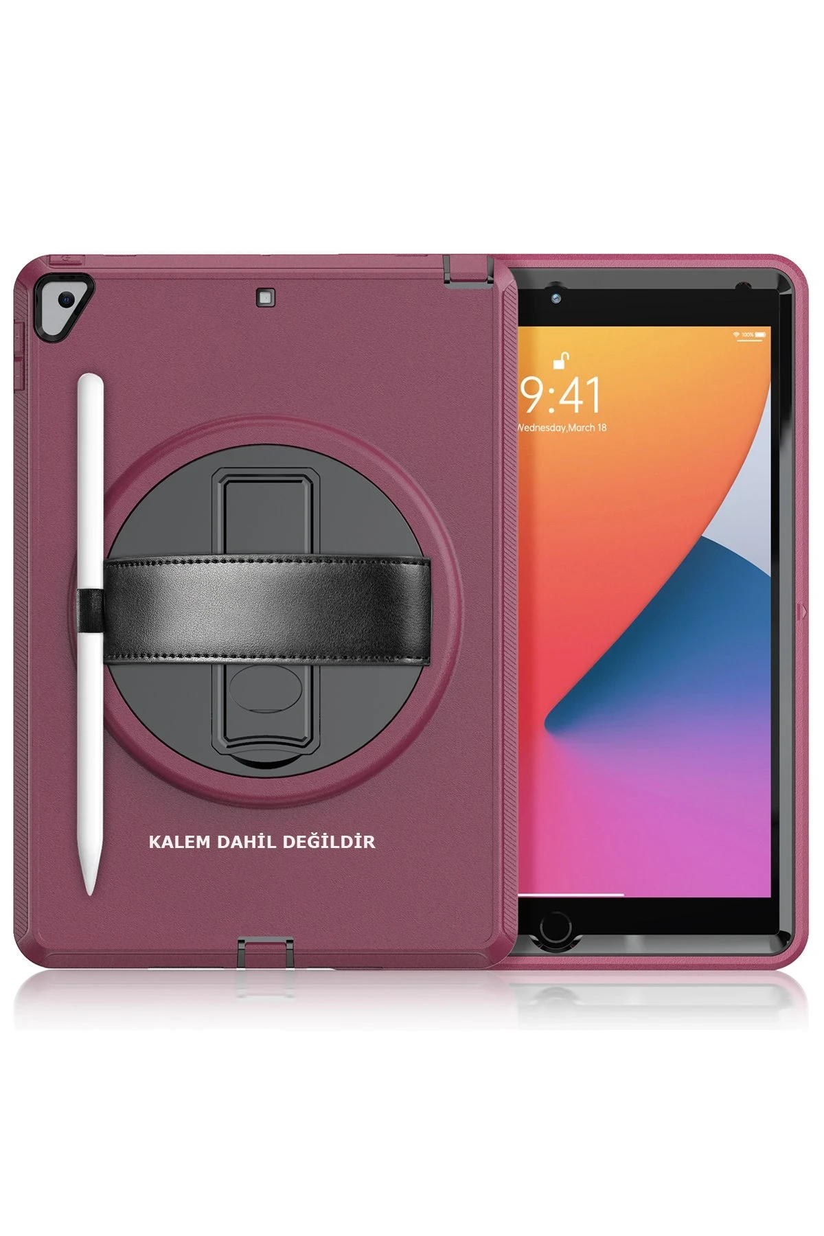 newface-ipad-102-7nesil-kilif-hand-strap-tablet-kilifi-murdum-default Uray store Apple iPad 10.2 (7.nesil) Kılıf Hand Strap Tablet Kılıfı - Mürdüm - Görsel 1