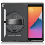 Uray store Apple iPad 10.2 (7.nesil) Kılıf Hand Strap Tablet Kılıfı - Siyah