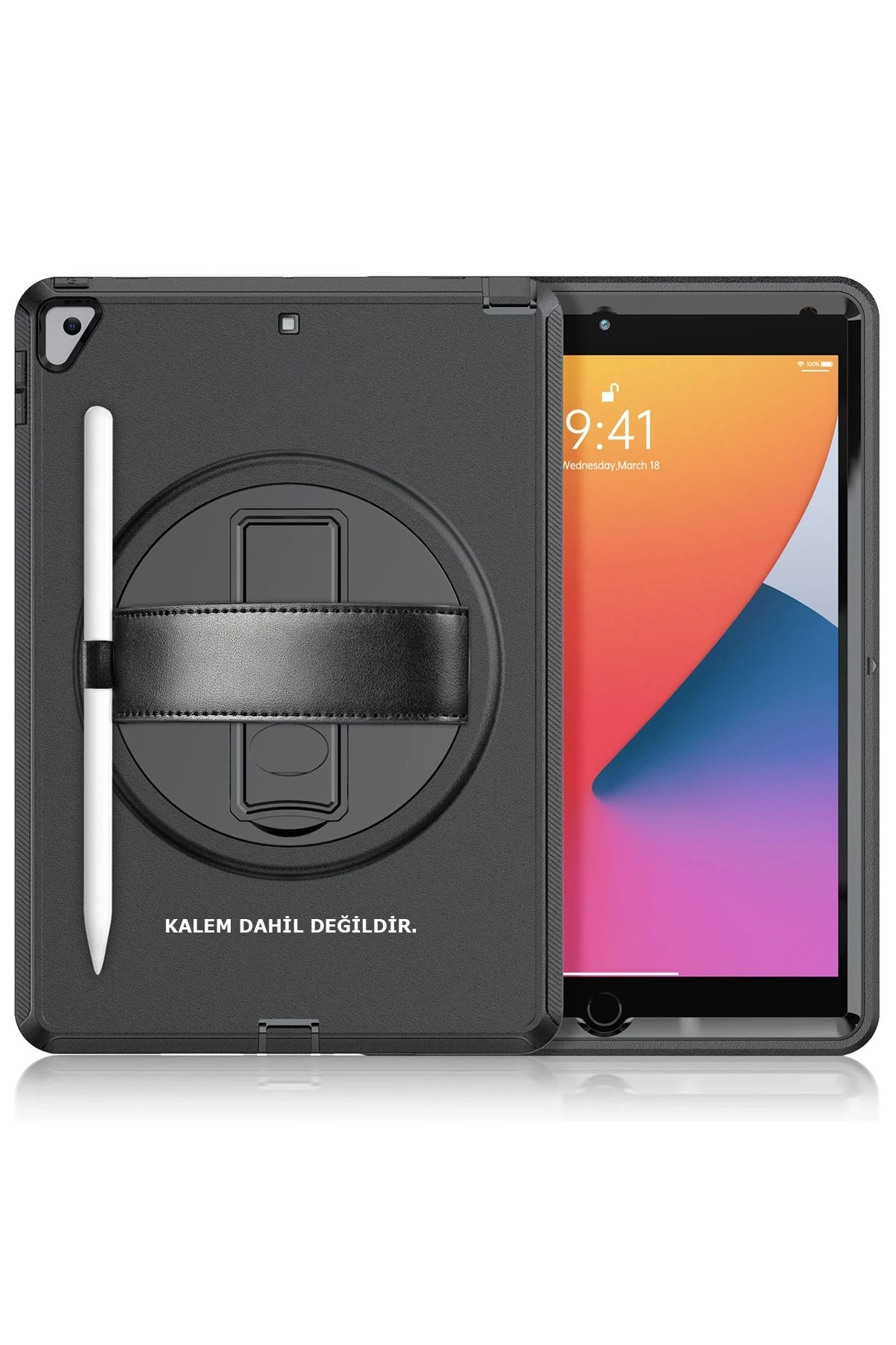 newface-ipad-102-7nesil-kilif-hand-strap-tablet-kilifi-siyah-default Uray store Apple iPad 10.2 (7.nesil) Kılıf Hand Strap Tablet Kılıfı - Siyah - Görsel 1