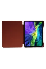 Uray store Apple iPad 10.2 (8.nesil) Kılıf Kalemlikli Mars Tablet Kılıfı - Mürdüm - Görsel 5