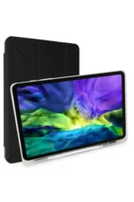 Uray store Apple iPad 10.2 (8.nesil) Kılıf Kalemlikli Mars Tablet Kılıfı - Siyah