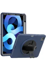 Uray store Apple iPad 2022 10.9 (10.nesil) Kılıf Hand Strap Tablet Kılıfı - Gri - Görsel 3