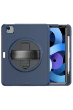 Uray store Apple iPad 2022 10.9 (10.nesil) Kılıf Hand Strap Tablet Kılıfı - Lacivert - Görsel 3