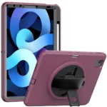 Uray store Apple iPad 2022 10.9 (10.nesil) Kılıf Hand Strap Tablet Kılıfı - Mürdüm
