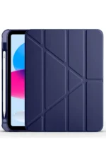 Uray store Apple iPad 2022 10.9 (10.nesil) Kılıf Kalemlikli Mars Tablet Kılıfı - Lacivert