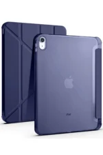 Uray store Apple iPad 2022 10.9 (10.nesil) Kılıf Kalemlikli Mars Tablet Kılıfı - Lacivert - Görsel 4