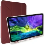 Uray store Apple iPad 2022 10.9 (10.nesil) Kılıf Kalemlikli Mars Tablet Kılıfı - Mürdüm