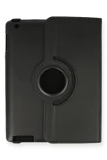Uray store Apple iPad 4 9.7 Kılıf 360 Tablet Deri Kılıf - Siyah - Görsel 2