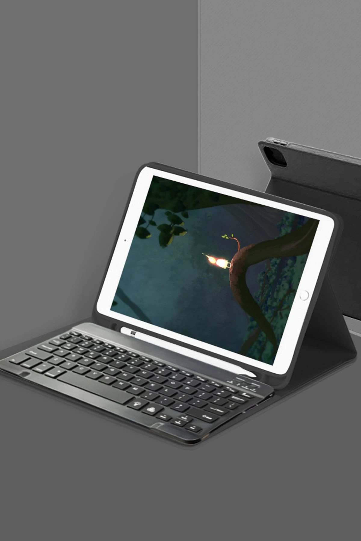 newface-ipad-5-air-97-kilif-kc01-smart-klavyeli-tablet-kilifi-siyah-default Uray store Apple iPad 5 Air 9.7 Kılıf KC01 Smart Klavyeli Tablet Kılıfı - Siyah - Görsel 1