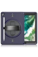 Uray store Apple iPad 5 Air 9.7 Kılıf Strap-C Otterbox Tablet Kapak - Lacivert - Görsel 2