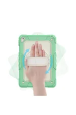 Uray store Apple iPad 5 Air 9.7 Kılıf Strap New Tablet Kapak - Yeşil - Görsel 3