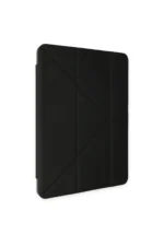 Uray store Apple iPad 9.7 (2018) Kılıf Kalemlikli Mars Tablet Kılıfı - Siyah - Görsel 4