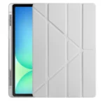Uray store Apple iPad Air 13 (2024) Kılıf Kalemlikli Mars Tablet Kılıfı - Gri