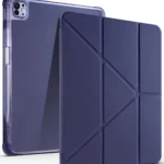 Uray store Apple iPad Air 13 (2024) Kılıf Kalemlikli Mars Tablet Kılıfı - Lacivert