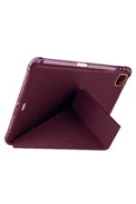 Uray store Apple iPad Air 13 (2024) Kılıf Kalemlikli Mars Tablet Kılıfı - Mürdüm - Görsel 2