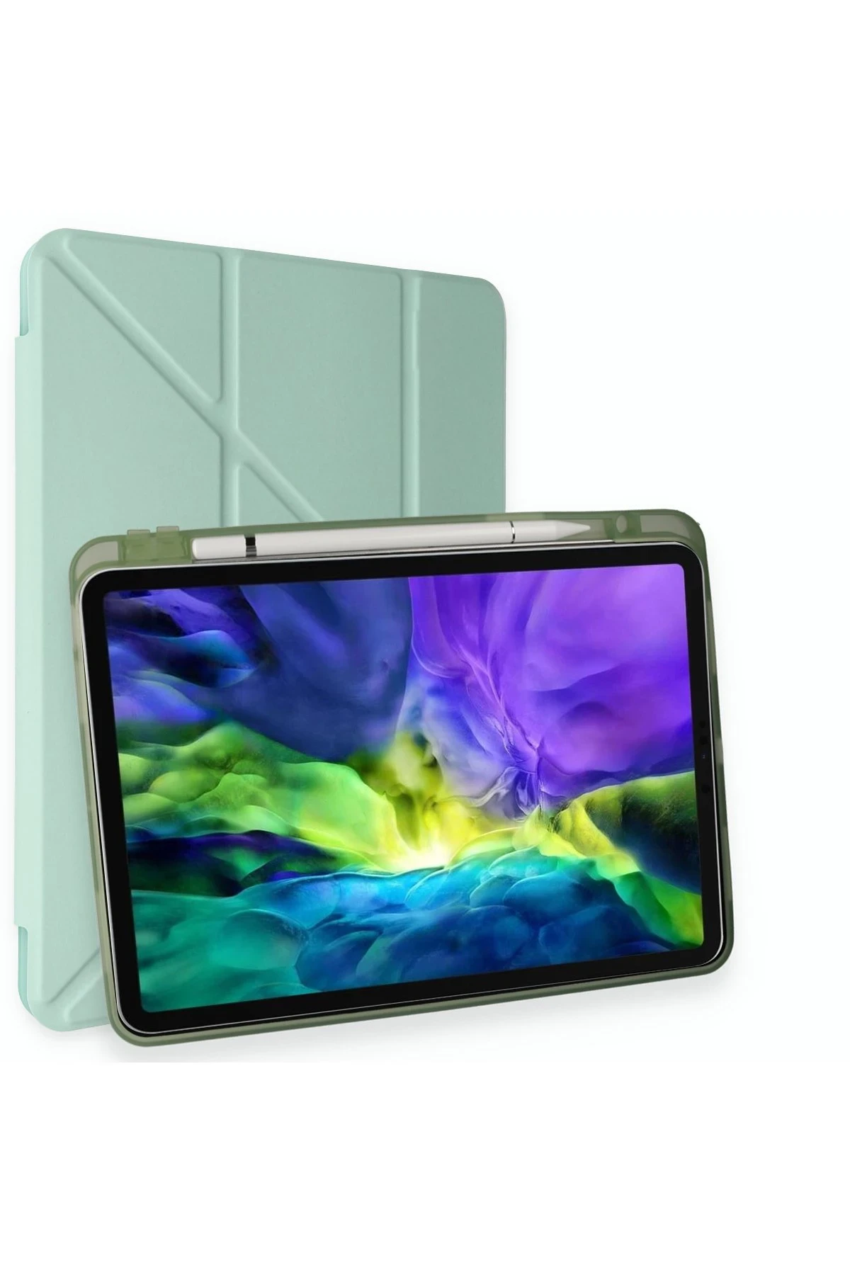 newface-ipad-air-4-109-kilif-kalemlikli-mars-tablet-kilifi-acik-yesil-default Uray store Apple iPad Air 4 10.9 Kılıf Kalemlikli Mars Tablet Kılıfı - Açık Yeşil - Görsel 1