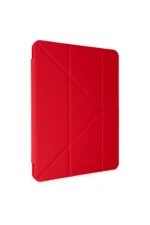 Uray store Apple iPad Air 4 10.9 Kılıf Kalemlikli Mars Tablet Kılıfı - Kırmızı - Görsel 3