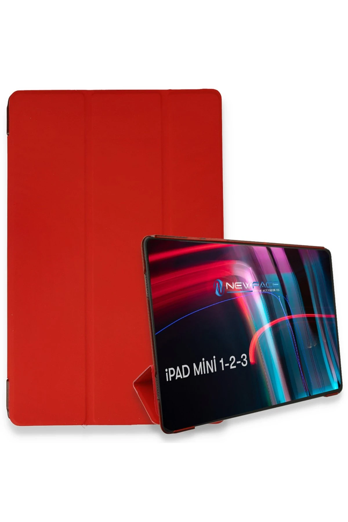 newface-ipad-mini-3-kilif-tablet-smart-kilif-kirmizi-default Uray store Apple iPad Mini 3 Kılıf Tablet Smart Kılıf - Kırmızı - Görsel 1